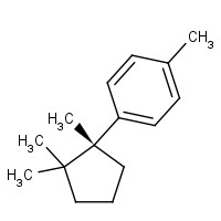 16982-00-6 1-methyl-4-[(1R)-1,2,2-trimethylcyclopentyl]benzene chemical structure