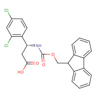 511272-37-0 (3R)-3-(2,4-dichlorophenyl)-3-(9H-fluoren-9-ylmethoxycarbonylamino)propanoic acid chemical structure