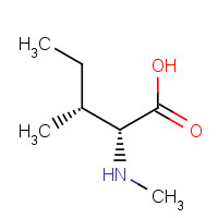 39554-61-5 (2R,3R)-3-methyl-2-(methylamino)pentanoic acid chemical structure