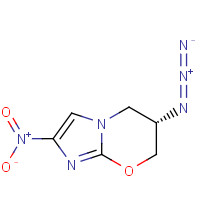 187235-64-9 (6S)-6-azido-2-nitro-6,7-dihydro-5H-imidazo[2,1-b][1,3]oxazine chemical structure