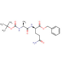 18814-49-8 benzyl (2R)-5-amino-2-[[(2S)-2-[(2-methylpropan-2-yl)oxycarbonylamino]propanoyl]amino]-5-oxopentanoate chemical structure