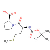 116939-85-6 (2S)-1-[(2S)-2-[(2-methylpropan-2-yl)oxycarbonylamino]-4-methylsulfanylbutanoyl]pyrrolidine-2-carboxylic acid chemical structure