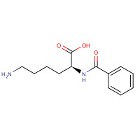 366-74-5 (2S)-6-amino-2-benzamidohexanoic acid chemical structure