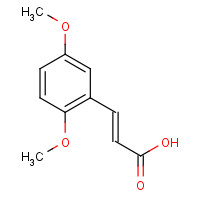 38489-74-6 (E)-3-(2,5-dimethoxyphenyl)prop-2-enoic acid chemical structure