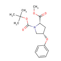 1099818-38-8 1-O-tert-butyl 2-O-methyl (2S,4S)-4-phenoxypyrrolidine-1,2-dicarboxylate chemical structure