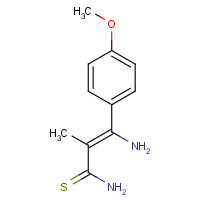 1050392-22-7 (Z)-3-amino-3-(4-methoxyphenyl)-2-methylprop-2-enethioamide chemical structure
