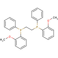 55739-58-7 (R)-(2-methoxyphenyl)-[2-[(2-methoxyphenyl)-phenylphosphanyl]ethyl]-phenylphosphane chemical structure