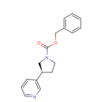 1225218-99-4 benzyl (3S)-3-pyridin-3-ylpyrrolidine-1-carboxylate chemical structure