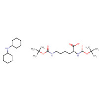 204190-67-0 (2R)-2,6-bis[(2-methylpropan-2-yl)oxycarbonylamino]hexanoic acid;N-cyclohexylcyclohexanamine chemical structure