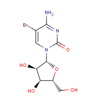 3066-86-2 4-amino-5-bromo-1-[(2R,3R,4S,5R)-3,4-dihydroxy-5-(hydroxymethyl)oxolan-2-yl]pyrimidin-2-one chemical structure