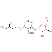 22663-55-4 (2R,3S,4R,5R)-2-(hydroxymethyl)-5-[6-[(4-hydroxy-3-methylbutyl)amino]purin-9-yl]oxolane-3,4-diol chemical structure