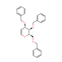80040-79-5 (2R,3R,4R)-3,4-bis(phenylmethoxy)-2-(phenylmethoxymethyl)-3,4-dihydro-2H-pyran chemical structure