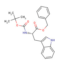 57229-67-1 benzyl (2S)-3-(1H-indol-3-yl)-2-[(2-methylpropan-2-yl)oxycarbonylamino]propanoate chemical structure