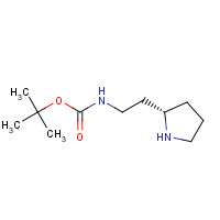 719999-55-0 tert-butyl N-[2-[(2S)-pyrrolidin-2-yl]ethyl]carbamate chemical structure
