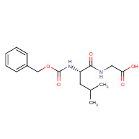 2706-38-9 2-[[(2S)-4-methyl-2-(phenylmethoxycarbonylamino)pentanoyl]amino]acetic acid chemical structure