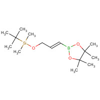 114653-19-9 tert-butyl-dimethyl-[(E)-3-(4,4,5,5-tetramethyl-1,3,2-dioxaborolan-2-yl)prop-2-enoxy]silane chemical structure