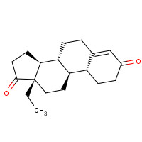 23477-67-0 (8R,9S,10R,13S,14S)-13-ethyl-1,2,6,7,8,9,10,11,12,14,15,16-dodecahydrocyclopenta[a]phenanthrene-3,17-dione chemical structure
