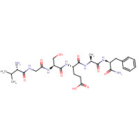 132917-48-7 (4S)-4-[[(2S)-2-[[2-[[(2S)-2-amino-3-methylbutanoyl]amino]acetyl]amino]-3-hydroxypropanoyl]amino]-5-[[(2S)-1-[[(2S)-1-amino-1-oxo-3-phenylpropan-2-yl]amino]-1-oxopropan-2-yl]amino]-5-oxopentanoic acid chemical structure