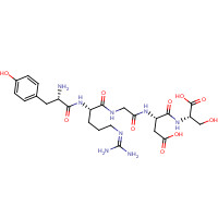 134282-68-1 (3S)-3-[[2-[[(2S)-2-[[(2S)-2-amino-3-(4-hydroxyphenyl)propanoyl]amino]-5-(diaminomethylideneamino)pentanoyl]amino]acetyl]amino]-4-[[(1S)-1-carboxy-2-hydroxyethyl]amino]-4-oxobutanoic acid chemical structure