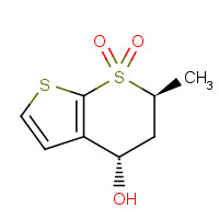 147086-81-5 (4S,6S)-6-methyl-7,7-dioxo-5,6-dihydro-4H-thieno[2,3-b]thiopyran-4-ol chemical structure
