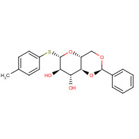 219518-19-1 (2R,4aR,6S,7R,8R,8aS)-6-(4-methylphenyl)sulfanyl-2-phenyl-4,4a,6,7,8,8a-hexahydropyrano[3,2-d][1,3]dioxine-7,8-diol chemical structure