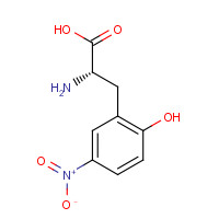 116366-25-7 (2S)-2-amino-3-(2-hydroxy-5-nitrophenyl)propanoic acid chemical structure
