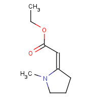 78167-64-3 ethyl (2Z)-2-(1-methylpyrrolidin-2-ylidene)acetate chemical structure