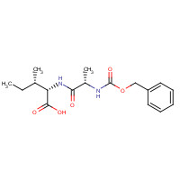 50903-75-8 (2S,3S)-3-methyl-2-[[(2S)-2-(phenylmethoxycarbonylamino)propanoyl]amino]pentanoic acid chemical structure