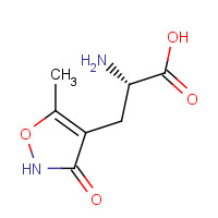 83643-88-3 (2S)-2-amino-3-(5-methyl-3-oxo-1,2-oxazol-4-yl)propanoic acid chemical structure