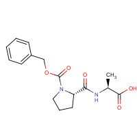 14030-00-3 (2S)-2-[[(2S)-1-phenylmethoxycarbonylpyrrolidine-2-carbonyl]amino]propanoic acid chemical structure