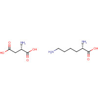 27348-32-9 (2S)-2-aminobutanedioic acid;(2S)-2,6-diaminohexanoic acid chemical structure