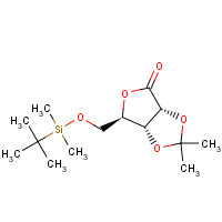 75467-36-6 (3aR,6R,6aR)-6-[[tert-butyl(dimethyl)silyl]oxymethyl]-2,2-dimethyl-6,6a-dihydro-3aH-furo[3,4-d][1,3]dioxol-4-one chemical structure