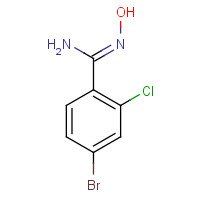 635702-30-6 4-bromo-2-chloro-N'-hydroxybenzenecarboximidamide chemical structure