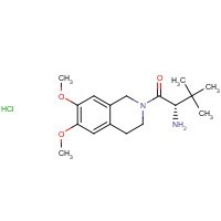 372524-02-2 (2S)-2-amino-1-(6,7-dimethoxy-3,4-dihydro-1H-isoquinolin-2-yl)-3,3-dimethylbutan-1-one;hydrochloride chemical structure