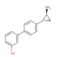 1357302-64-7 3-[4-[(1R,2S)-2-aminocyclopropyl]phenyl]phenol chemical structure