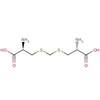 498-59-9 (2R)-2-amino-3-[[(2R)-2-amino-2-carboxyethyl]sulfanylmethylsulfanyl]propanoic acid chemical structure
