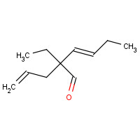 67140-10-7 (E)-2-ethyl-2-prop-2-enylhex-3-enal chemical structure