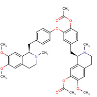 132139-17-4 [4-[[(1R)-7-acetyloxy-6-methoxy-2-methyl-3,4-dihydro-1H-isoquinolin-1-yl]methyl]-2-[4-[[(1R)-6,7-dimethoxy-2-methyl-3,4-dihydro-1H-isoquinolin-1-yl]methyl]phenoxy]phenyl] acetate chemical structure