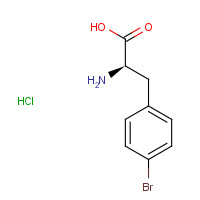122852-33-9 (2R)-2-amino-3-(4-bromophenyl)propanoic acid;hydrochloride chemical structure