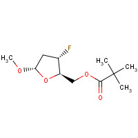 138168-22-6 [(2R,3S,5S)-3-fluoro-5-methoxyoxolan-2-yl]methyl 2,2-dimethylpropanoate chemical structure