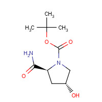 109384-24-9 tert-butyl (2S,4R)-2-carbamoyl-4-hydroxypyrrolidine-1-carboxylate chemical structure