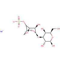 108321-76-2 sodium;[(1R,3R,4R,5R)-4-hydroxy-3-[(2R,3R,4S,5S,6R)-2,3,5-trihydroxy-6-(hydroxymethyl)oxan-4-yl]oxy-2,6-dioxabicyclo[3.2.1]octan-8-yl] sulfate chemical structure