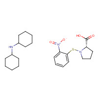 7675-53-8 N-cyclohexylcyclohexanamine;(2S)-1-(2-nitrophenyl)sulfanylpyrrolidine-2-carboxylic acid chemical structure