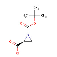 181212-91-9 (2S)-1-[(2-methylpropan-2-yl)oxycarbonyl]aziridine-2-carboxylic acid chemical structure