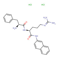 100929-99-5 (2S)-2-[[(2S)-2-amino-3-phenylpropanoyl]amino]-5-(diaminomethylideneamino)-N-naphthalen-2-ylpentanamide;dihydrochloride chemical structure