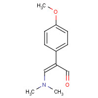 53868-28-3 (Z)-3-(dimethylamino)-2-(4-methoxyphenyl)prop-2-enal chemical structure