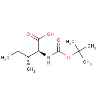 35264-07-4 (2S,3R)-3-methyl-2-[(2-methylpropan-2-yl)oxycarbonylamino]pentanoic acid chemical structure