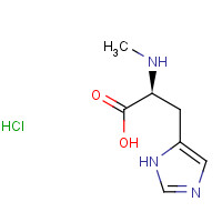 17451-62-6 (2S)-3-(1H-imidazol-5-yl)-2-(methylamino)propanoic acid;hydrochloride chemical structure