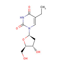 15176-29-1 5-ethyl-1-[(2R,4S,5R)-4-hydroxy-5-(hydroxymethyl)oxolan-2-yl]pyrimidine-2,4-dione chemical structure