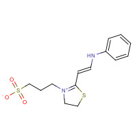 42825-73-0 3-[2-[(E)-2-anilinoethenyl]-4,5-dihydro-1,3-thiazol-3-ium-3-yl]propane-1-sulfonate chemical structure